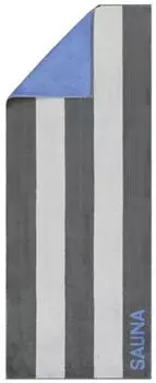 Cawö Sauna Saunatuch - anthrazit/grau - 80x200 cm