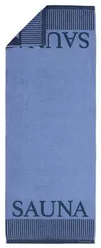 Schiesser Saunatuch Rom weichem Baumwoll-Frottier 85x160 cm blau