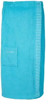 Schiesser Saunakilt Rom saugstark Baumwoll-Frottier 85x160 cm türkis