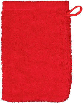 Cawö Lifestyle Waschhandschuh - rot - 16x22 cm