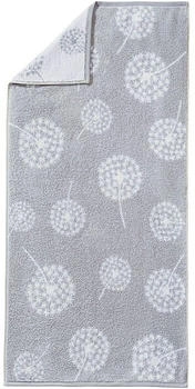 Erwin Müller Walk-Frottier Duschtuch Pusteblume grau 70x140 cm