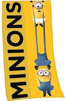 Herding Velours Strandtuch Minions gelb 75x150 cm