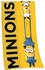 Herding Velours Strandtuch Minions gelb 75x150 cm