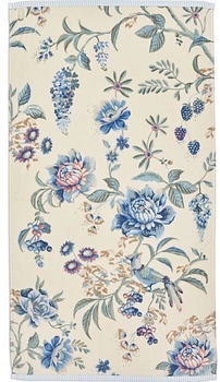 PiP Studio Velours Handtuch Secret Garden braun-beige/blau 55x100 cm