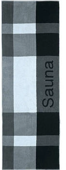 Erwin Müller Walk-Frottier Saunatuch grau 80x200 cm