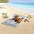 Good Morning Polyvelours Strandtuch Free blau/bunt/braun-beige 75x150 cm