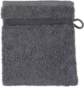 Rhomtuft Handtücher Princess zinn - 02 Schwarz 16x22 cm