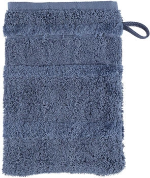 Cawö Noblesse² Uni Waschhandschuh - nachtblau - 16x22 cm