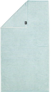 Caw&ouml; Handt&uuml;cher Campus Ringel 955 seegr&uuml;n - 40 Weiss 70x140 cm