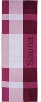Erwin Müller Walk-Frottier Saunatuch violett 80x200 cm