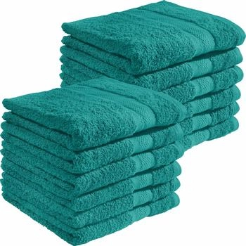 REDBEST Walk-Frottier Handtuch Chicago im 12er-Pack gruen 50x100 cm