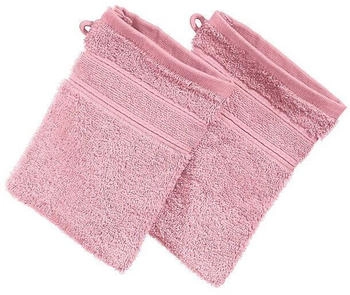 Erwin Müller Walk-Frottier Waschhandschuh Karlsruhe im 2er-Pack rose 15x21 cm