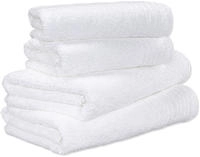 M&ouml;ve Handtuch Set "New Classic" 4 Stk. Walkfrottier 2x Hand- und 2x...