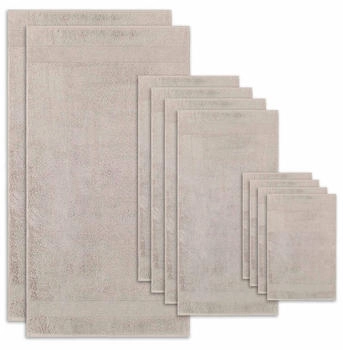 Villeroy & Boch Handtuch Set, 10-tlg. 2x (80 x 150 cm), 4x (50 x 100 cm), 4x (30 x 50 cm) taupe