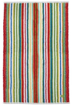 ROSS Duschtuch Vita rot gestreift 70 x 140 cm