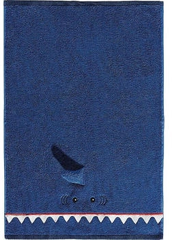 Erwin Müller Walk-Frottier Kinder-Handtuch Hai blau 50x70 cm