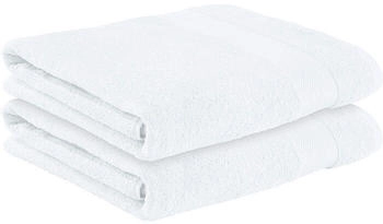 Erwin Müller Walk-Frottier Badetuch Sindelfingen im 2er-Pack weiss 100x150 cm