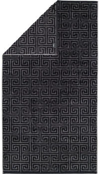 Cawö Duschtuch Noblesse Elegance Allover schwarz 80 x 150 cm