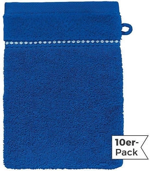 Erwin Müller Walk-Frottier Waschhandschuh Mannheim im 10er-Pack blau 16x21 cm