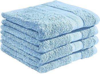 REDBEST Walk-Frottier Duschtuch Chicago im 4er-Pack blau 70x140 cm