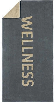 Erwin Müller Walk-Frottier Saunatuch grau 90x180 cm