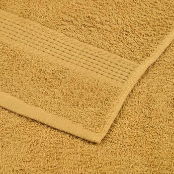 vidaXL Badetücher 2 Stk. 100x150cm Golden
