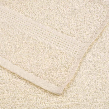 vidaXL Duschtücher 2 Stk. 70x140cm Creme
