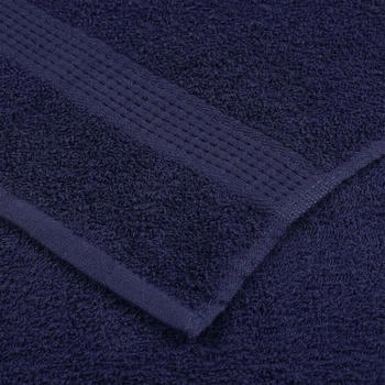 vidaXL Duschtücher 10 Stk. 70x140cm Marineblau