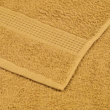 vidaXL Duschtücher 2 Stk. 70x140cm Golden