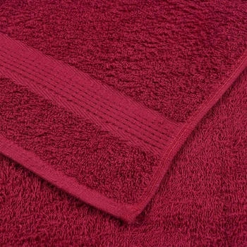 vidaXL Handtücher 10Stk. 100x200cm BordeauxRot