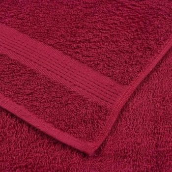 vidaXL Handtücher 2 Stk. 50x100cm BordeauxRot