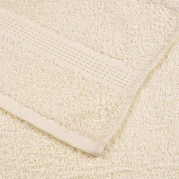vidaXL Handtücher 2 Stk. 50x100cm Creme