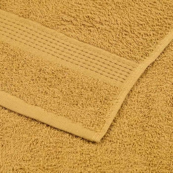 vidaXL Handtücher 2 Stk. 50x100cm Golden