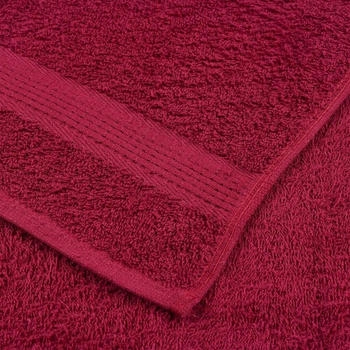 vidaXL Duschtücher 2 Stk. 70x140cm BordeauxRot