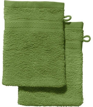 REDBEST Walk-Frottier Waschhandschuh Chicago im 2er-Pack gruen 15x21 cm