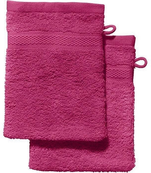 REDBEST Walk-Frottier Waschhandschuh Chicago im 2er-Pack rose 15x21 cm