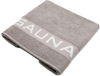 ZOLLNER Saunahandtuch 80x200 cm Baumwolle 500 g/qm grau