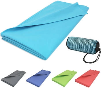 ZOLLNER Strandtuch 90x180 cm 80% Polyester 20% Polyamid t&uuml;rkis