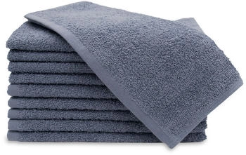 ZOLLNER 10er Set G&auml;stehandt&uuml;cher 30x50 cm Baumwolle 450 g/qm