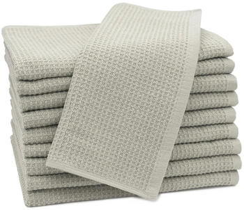 ZOLLNER 10er Set G&auml;stehandt&uuml;cher 30x50 cm Baumwolle 350 g/qm