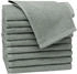 ZOLLNER 10er Set Gästehandtücher 30x50 cm Baumwolle 420 g/qm