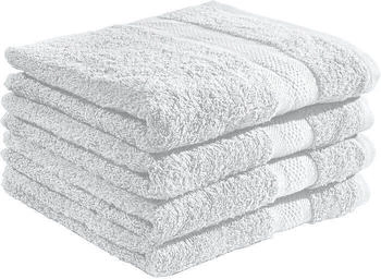 REDBEST Walk-Frottier Duschtuch Chicago im 4er-Pack weiss 70x140 cm