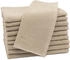 ZOLLNER 10er Set Gästehandtücher 30x50 cm Baumwolle 350 g/qm