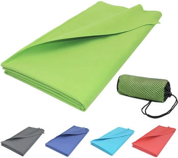 ZOLLNER Strandtuch 90x180 cm 80% Polyester 20% Polyamid apfelgr&uuml;n