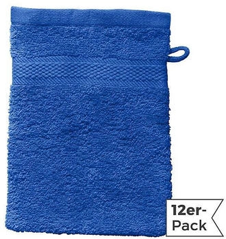 REDBEST Walk-Frottier Waschhandschuh Chicago im 12er-Pack blau 15x21 cm