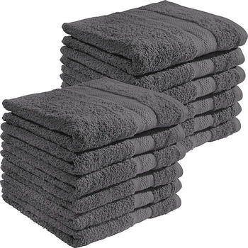 REDBEST Walk-Frottier Handtuch Chicago im 12er-Pack grau 50x100 cm