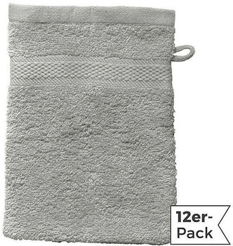 REDBEST Walk-Frottier Waschhandschuh Chicago im 12er-Pack grau 15x21 cm