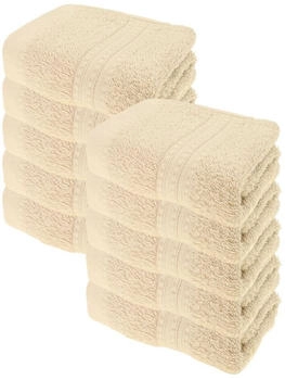 Julie Julsen BIO Gästetuch-Set 10 Stk. 30x50 Pastell Beige