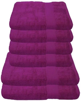 Julie Julsen Handtuch Set 2x 70/140 und 4x 50/100 Fuchsia