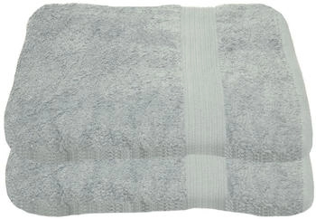Julie Julsen 2er Set Duschtuch 70 x 140 cm Silber